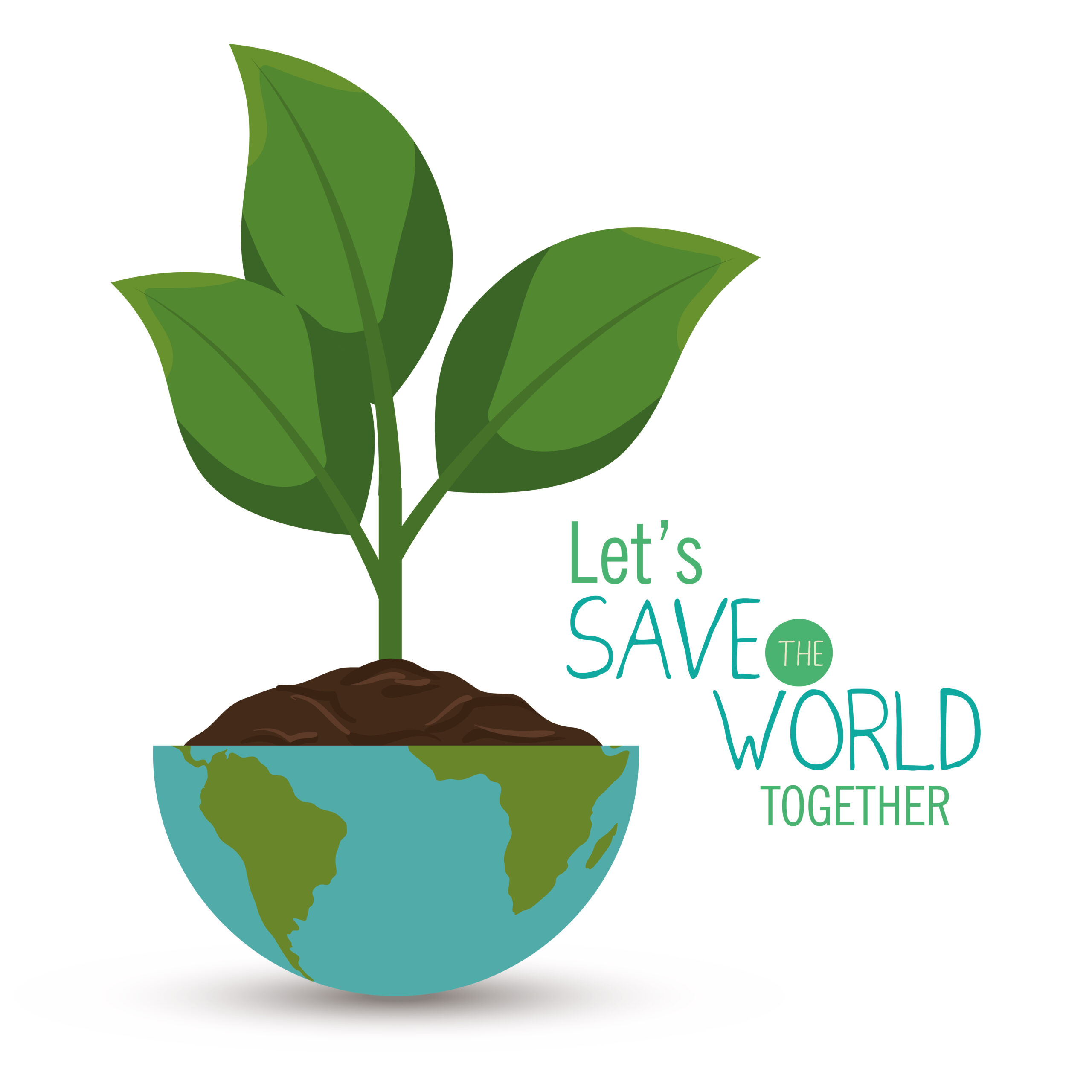 save the world concept icon